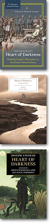 2019: 44.1 - Richard Niland on Mark D. Larabee ed., The Historian’s Heart of Darkness: Reading Conrad’s Masterpiece as Social and Cultural History (Praeger, 2018); John G. Peters ed., Heart of Darkness (Broadview Editions, 2018); Owen Knowles and Allan H. Simmons eds., Heart of Darkness (Cambridge University Press, 2018).