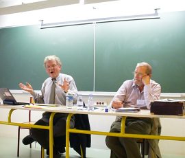 Laurence Davies (keynote speaker) and Keith Carabine (chair)