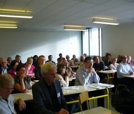 Another view: Keynote audience for Laurence Davies